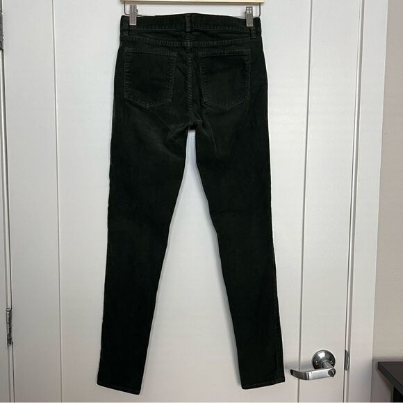 J. Crew Pants Womens 26 Regular Green Midrise Toothpick Corduroy Skinny Stretch - Picture 5 of 15